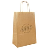 SACCHETTI SOS PER LAVANDERIA  90 G/M2 32+16x43 CM NATURALE KRAFT (250 UNITÀ)