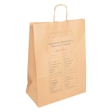 SACCHETTI SOS PER LAVANDERIA  90 G/M2 32+16x43 CM NATURALE KRAFT (250 UNITÀ)