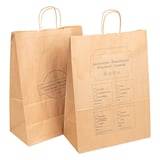 SACCHETTI SOS PER LAVANDERIA  90 G/M2 32+16x43 CM NATURALE KRAFT (250 UNITÀ)