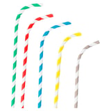 CANNUCCE PIEGHEVOLE A STRISCE IMBUSTATI PAPER  Ø0,60x23 CM COLORI VARIE CARTA (3000 UNITÀ)