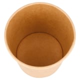 CONTENITORI CON COPERCHI  480 ML - 16 oz 320 + 18 PE G/M2 Ø 9,8/7,5x10 CM NATURALE KRAFT (250 UNITÀ)