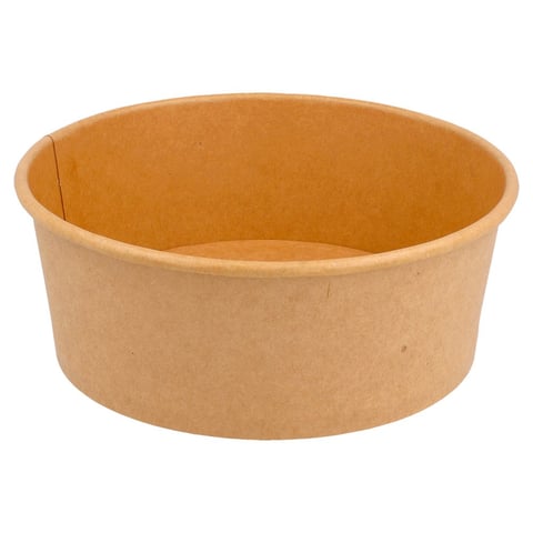 INSALATIERI  750 ML - 25 oz 300 + 18 PE G/M2 Ø 15/12,8x6 CM NATURALE KRAFT (300 UNITÀ)