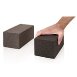 MATTONE PER PULIRE LA GRIGLIA   20x10x9 CM NERO (12 UNITÀ)