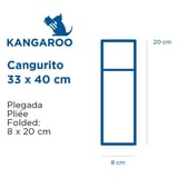 TOVAGLIOLI "KANGAROO"  55 G/M2 33x40 CM GRIGIO AIRLAID (700 UNITÀ)