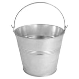 MINI SECCHIELLI GHIACCIO ARTINOX  Ø 14x14 CM ARGENTO METAL (12 UNITÀ)
