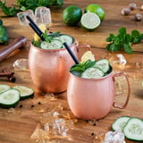 TAZZA MOSCOW MULE ARTINOX 420 ML Ø 8x9 CM RAME ACCIAIO INOX (1 UNITÀ)