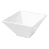 CIOTOLE QUADRATI  300 ML 12,2x6 CM BIANCO PORCELLANA (6 UNITÀ)