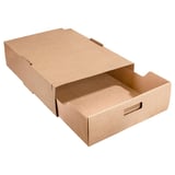 VASSOI "TRAITEUR" GRANDE + COPRIVASSOIO  400 G/M2 45,5x34x11,5 CM AVANA KRAFT (25 UNITÀ)