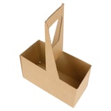 PORTABICCHIERI, 2 POSTI THEPACK  18x8x24 CM NATURALE CARTONE A MICROCANALI (200 UNITÀ)