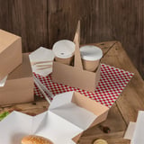 PORTABICCHIERI, 2 POSTI THEPACK  18x8x24 CM NATURALE CARTONE A MICROCANALI (200 UNITÀ)