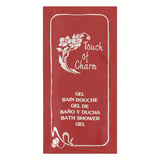 BUSTINE GEL DOCCIA 'TOUCH OF CHARM' 10 ML 5x10 CM BORDEAUX PET (1000 UNITÀ)