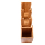 ORGANIZZATORI BICCHIERI E COPERCHI BAMBOO  14x50x50 CM NATURALE BAMBÙ (2 UNITÀ)