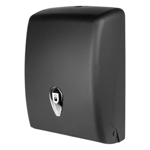 DISTRIBUTORE PER ASCIUGAMANI   27,7x13x37 CM NERO ABS (1 UNITÀ)