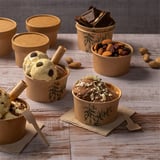 COPPETTA GELATI FEEL GREEN 90 ML 210 + 18 PE G/M2 Ø7,2x4 CM MARRONE CARTONE (2000 UNITÀ)