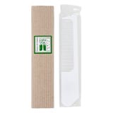 PETTINE, CONFEZIONE RICICLATO 'TOUCH OF CHARM'  5x20,5 CM BIANCO PS (100 UNITÀ)