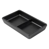 RECIPIENTI 2 SCOMPARTI ASAMI WARE  13,1x8,8x2,5 CM NERO MELAMINA (12 UNITÀ)