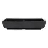 RECIPIENTI 2 SCOMPARTI ASAMI WARE  13,1x8,8x2,5 CM NERO MELAMINA (12 UNITÀ)