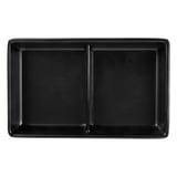 RECIPIENTI 2 SCOMPARTI ASAMI WARE  13,1x8,8x2,5 CM NERO MELAMINA (12 UNITÀ)