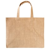 SACCHETTO SENZA DECORAZIONI CON MANICI  260 G/M2 38,5+18x30,5 CM NATURALE IUTA (10 UNITÀ)
