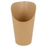 BICCHIERE PER FRITTI APERTO  16 OZ - 480 ML 200 + 20PE G/M2 Ø8,5x13,5 CM MARRONE CARTONE (50 UNITÀ)