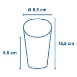 BICCHIERE PER FRITTI APERTO  16 OZ - 480 ML 200 + 20PE G/M2 Ø8,5x13,5 CM MARRONE CARTONE (50 UNITÀ)