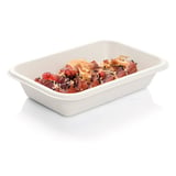 VASSOI BIONIC 710 ML 21,5x14x3,7 CM BIANCO BAGASSA (600 UNITÀ)