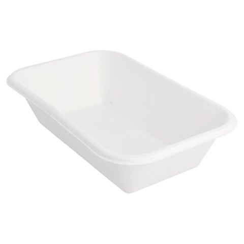 VASSOI BIONIC 950 ML 21,5x14x5,2 CM BIANCO BAGASSA (600 UNITÀ)