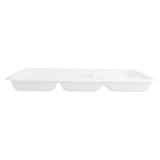 VASSOI 5 SCOMPARTI BIONIC  26,5x21,5x2,5 CM BIANCO BAGASSA (500 UNITÀ)