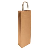 SACCHETTI SOS CON MANICI 1 BOTTIGLIA  100 G/M2 14+8x40 CM NATURALE KRAFT (250 UNITÀ)