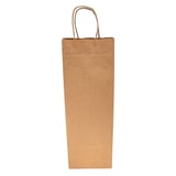 SACCHETTI SOS CON MANICI 1 BOTTIGLIA  100 G/M2 14+8x40 CM NATURALE KRAFT (250 UNITÀ)