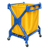 CARRELLO PORTABIANCHERIA PIEGHEVOLE ARROW  71x66x95 CM BLU PLASTICA (1 UNITÀ)