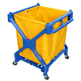 CARRELLO PORTABIANCHERIA PIEGHEVOLE ARROW  71x66x95 CM BLU PLASTICA (1 UNITÀ)