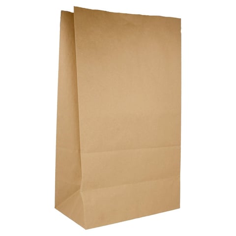 SACCHETTI SOS SENZA MANICI  80 G/M2 25+15x43,5 CM NATURALE KRAFT (250 UNITÀ)