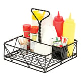 CESTINO "CADDY" QUADRATo   25x25x24 CM NERO METAL (1 UNITÀ)