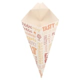 CONI PER FRITTI THEPACK 'PAROLE' 100 G 12,5x21 CM BIANCO CARTONE NANO-MICRO (1600 UNITÀ)