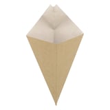 CONI PER FRITTI THEPACK 100 G 12,5x21 CM NATURALE/BIANCO CARTONE NANO-MICRO (1600 UNITÀ)