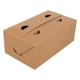 SCATOLE PORTA PRANZO  1 L 300 G/M2 11x18x7 CM MARRONE CARTONE (50 UNITÀ)