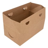 SCATOLE PORTA PRANZO  1 L 300 G/M2 11x18x7 CM MARRONE CARTONE (50 UNITÀ)
