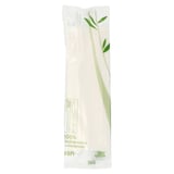 SET 3/1 FORCHETTA, COLETELLO, TOVAGLIOLO FEEL GREEN  18 CM BIANCO CPLA (500 UNITÀ)