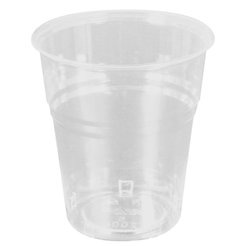 BICCHIERI COMPOSTABILI  200 ML Ø 7,8x8 CM TRASPARENTE PLA (1250 UNITÀ)