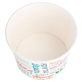 TERRINE 'PAROLE' 500 ML 280 + 18 PE G/M2 Ø11x8,2 CM BIANCO CARTONE (500 UNITÀ)