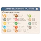 ETICHETTE ADESIVE ALLERGENI   7,5x5 CM CARTA (500 UNITÀ)