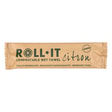 SALVIETTE FLUSHABLE 'ROLL-IT CITRON' 50 G/M2 14,5x4 CM BIANCO CELLULOSA (1280 UNITÀ)