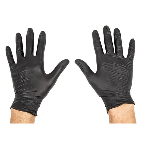 GUANTI   SIZE: M NERO NITRILE (100 UNITÀ)