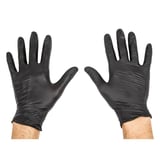 GUANTI   SIZE: L NERO NITRILE (100 UNITÀ)
