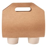 PORTABICCHIERI, 2 BICCHIERI  275 G/M2 46,5x22,5 CM NATURALE KRAFT (400 UNITÀ)