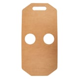 PORTABICCHIERI, 2 BICCHIERI  275 G/M2 46,5x22,5 CM NATURALE KRAFT (400 UNITÀ)