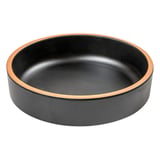 PIATTI FONDI ASAMI WARE 450 ML Ø15,3x4,3 CM NERO MELAMINA (12 UNITÀ)