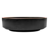 PIATTI FONDI ASAMI WARE 450 ML Ø15,3x4,3 CM NERO MELAMINA (12 UNITÀ)