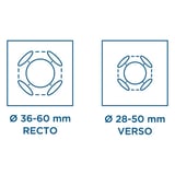SUPPORTO UNIVERSALE PER BICCHIERE SNACKS  275 G/M2 8,5x8x3,5 CM BIANCO CARTONE (800 UNITÀ)
